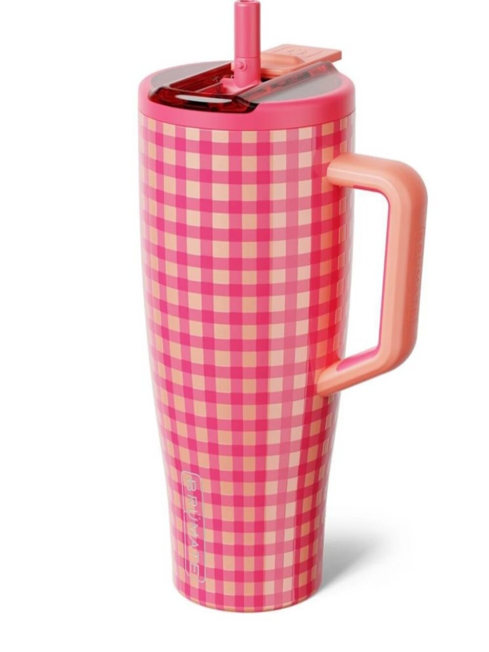 Peach gingham brumate flip